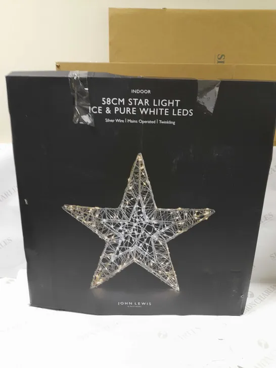 58CM STAR LIGHT-WHITE LEDS-INDOOR