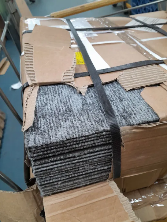 LARGE QUANTITY OF CARPET TILES IN GREY - OLLECTION ONLY