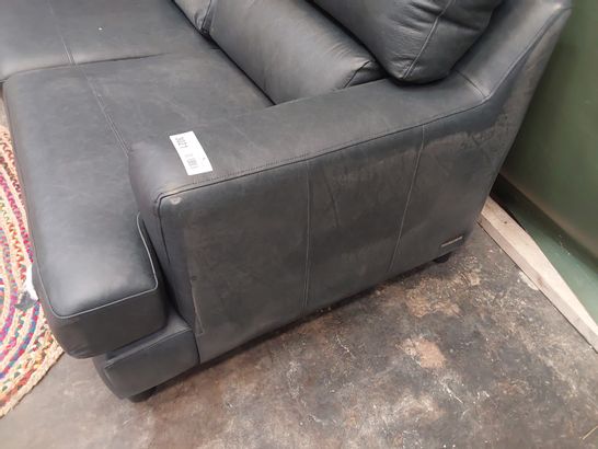 QUALITY BRITISH DESIGNER LOUNGE Co. ROMILEY 2.5 SEATER SOFA VINTAGE SHADOW LEATHER 