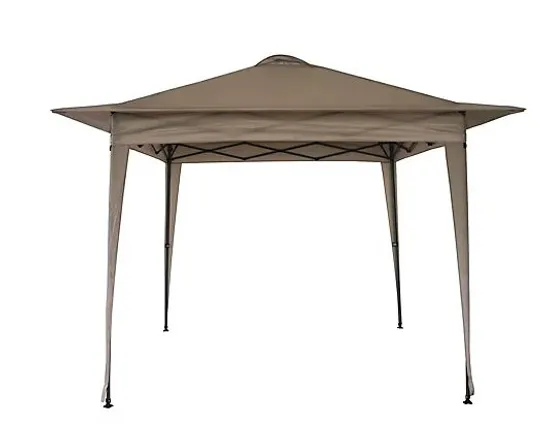 GREEN LOUNGE POP UP FOLDING GAZEBO WITH WHEELED CARRY BAG TAUPE