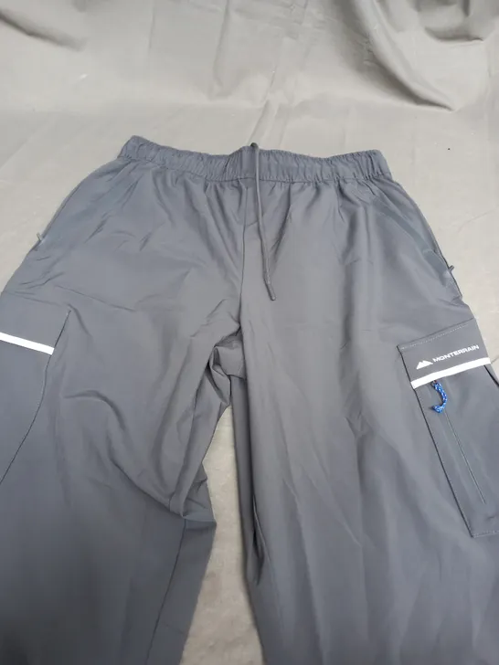 MONTERRAIN LIGHT GREY RAMBLE 2.0 RUNNING PANTS - LARGE