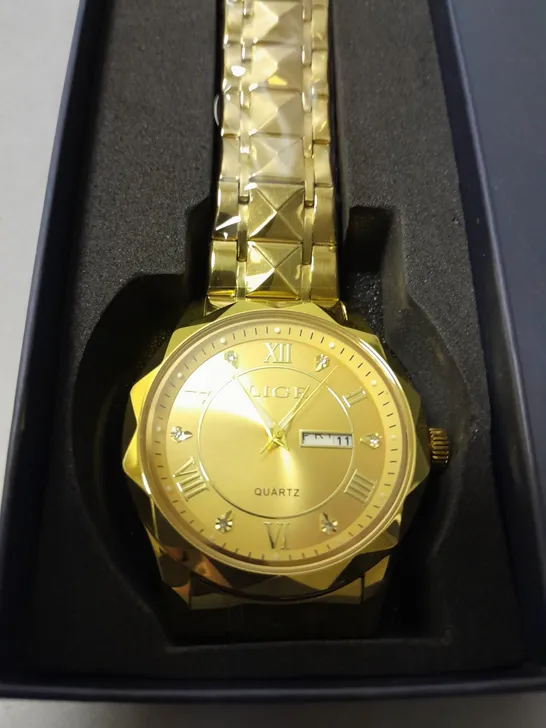 LIGE ALL GOLD LOOK WATCH