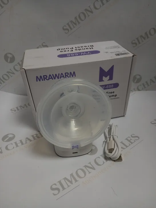 BOXED MRAWARM HANDS FREE BREAST PUMP YW-688