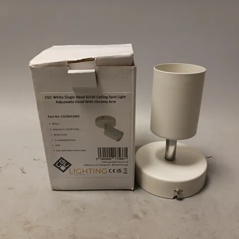 CGC WHITE SINGLE HEAD GU10 CEILING SPOT LIGHT