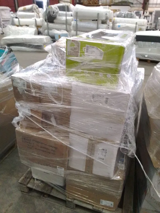 PALLET OF APPROXIMATELY 21 UNPROCESSED RAW RETURN HOUSEHOLD AND ELECTRICAL GOODS TO INCLUDE;