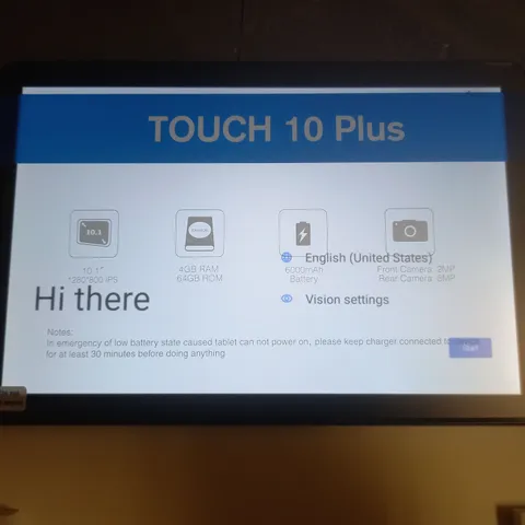 BOXED TOUCH 10 PLUS 10.1" ANDROID TABLET