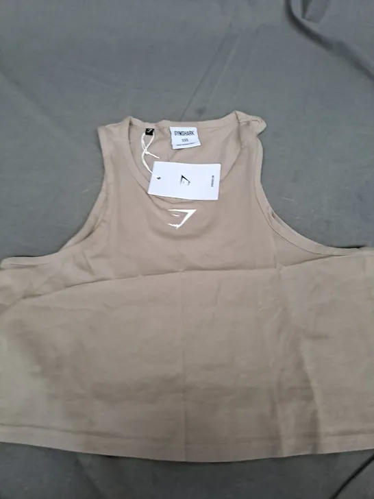 GYMSHARK LIFTING ESSENTIAL COTTON CROP TANK SIZE XXS