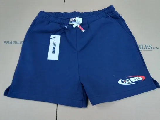 FILA TALA NAVY FLEECE SHORTS - UK M