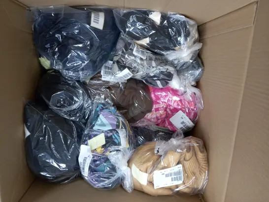 BOX OF ASSORTED CLOTHING ITEMS TO INCLUDE BLAZERS - DRESSES - SHIRTS / COLLECTION ONLY 