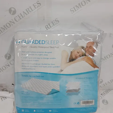 GUARDED SLEEP PREMIUM QUALITY WATERPROOF BED PAD EXTRA LARGE