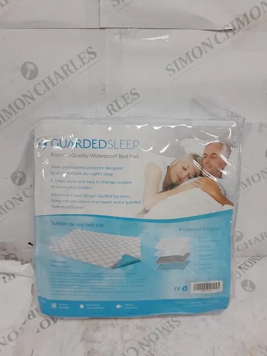 GUARDED SLEEP PREMIUM QUALITY WATERPROOF BED PAD EXTRA LARGE