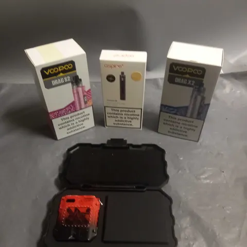 APPROXIMATELY 20 BOXED E-CIGARETTES TO INCLUDE UWELL, ASPIRE, VOOPOO ETC