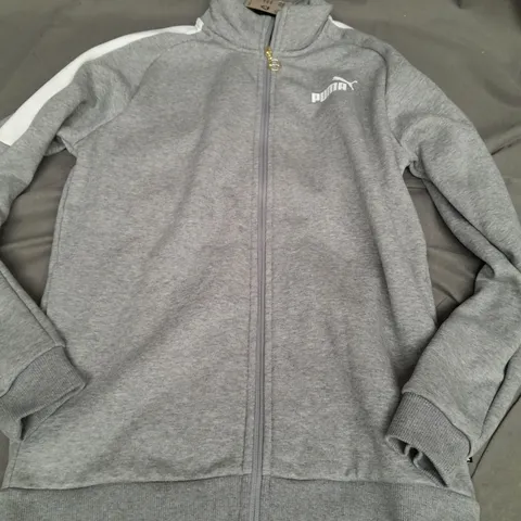 PUMA ZIP FLEECE IN GREY - SMALL