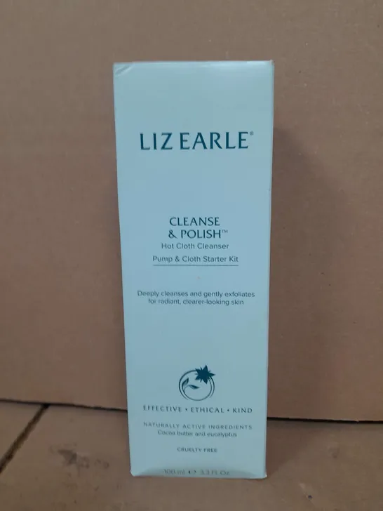 BOXED LIZ EARL CLEANSE & POLISH HOT CLOTH CLEANSER 100ML