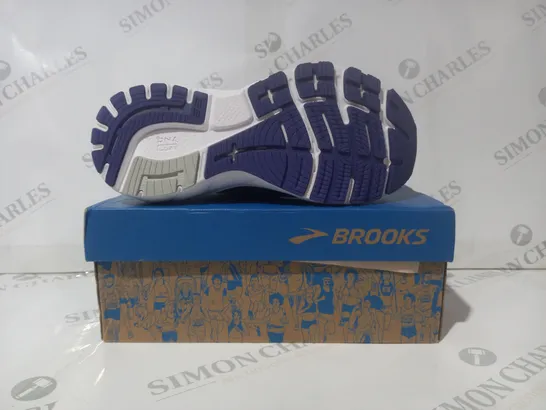 BOXED PAIR OF BROOKS ADRENALINE GTS 22 SHOES IN PURPLE UK SIZE 3.5