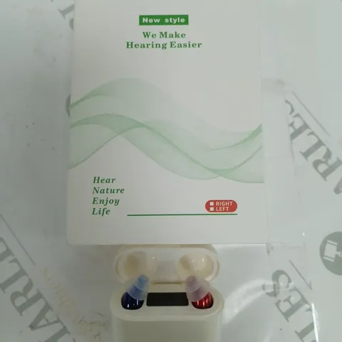 BOXED NEW STYLE HEARING AIDS WITH CASE