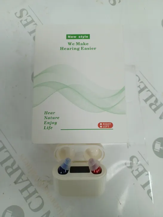 BOXED NEW STYLE HEARING AIDS WITH CASE