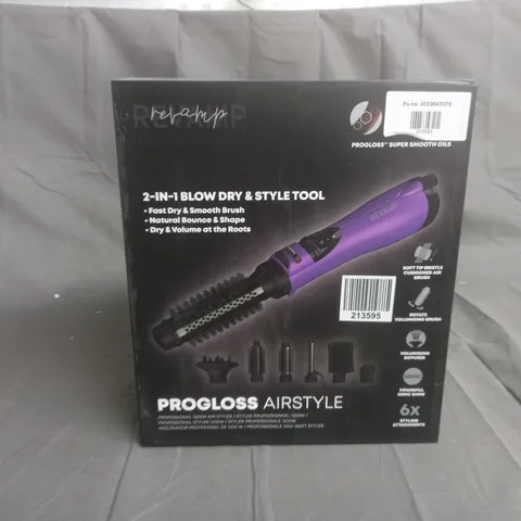 BOXED REVAMP 2 IN 1 BLOW DRY & STYLE TOOL - PROGLOSS AIRSTYLE 