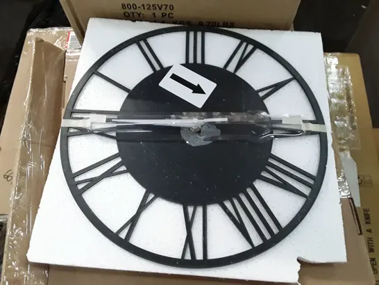 BOXED DENEEN ACRYLIC GLOSS ROMAN WALL CLOCK 