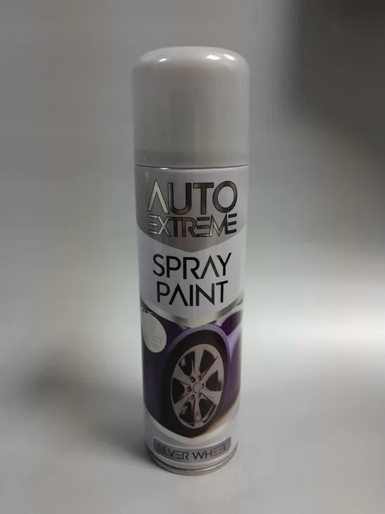 20 X AUTO EXTREME SPRAY PAINT - SILVER WHEEL 