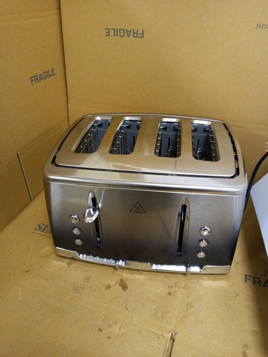 RUSSELL HOBBS 25141 STAINLESS STEEL FOUR SLICE TOASTER