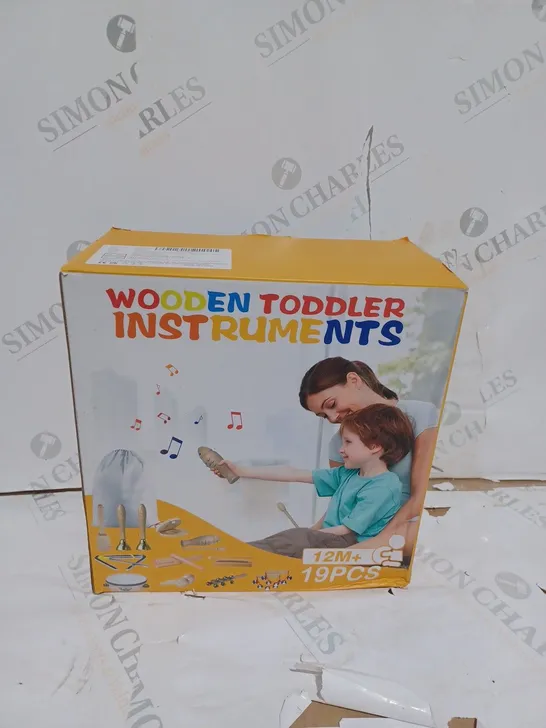 19 PIECE WODEN TOODLER INSTRUMENTS AGES 12 MONTHS