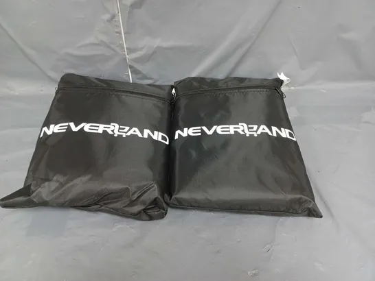 LOT OF 2 NEVERLAND VEHICLE COVERS BLACK 150 X 150 X 75