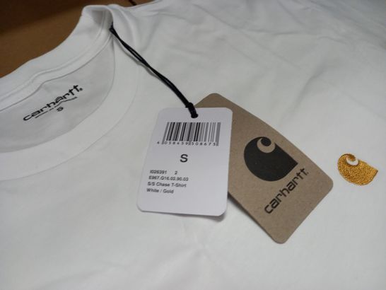 CARHARTT CHASE WHITE T-SHIRT - S