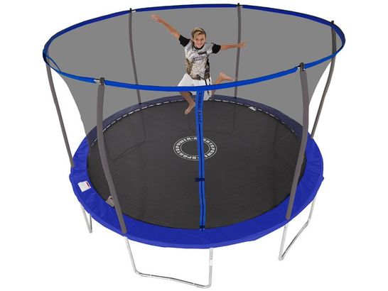 BOXED SPORTSPOWER 12ft QUAD LOK GALVANISED TRAMPOLINE WITH EASISTORE