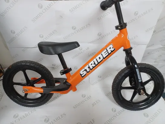 STRIDER BALANCE BIKE - ORANGE / COLLECTION ONLY  