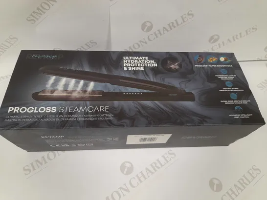 BOXED REVAMP PROGLOSS STEAMCARE CERAMIC STRAIGHTENER