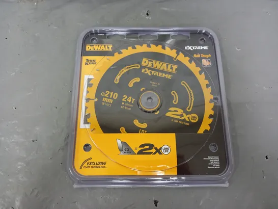 DeWALT DT20432 210MM X 30MM 24T TCT NAIL TOUGH SAW BLADE