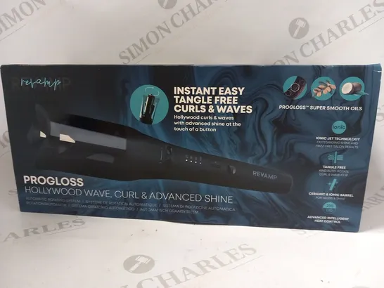 BOXED REVAMP PROFESSIONAL PROGLOSS HOLLYWOOD WAVE, CURL AND ADVANCED SHINE