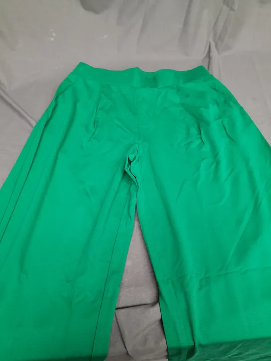 CRYSTAL KOBE LIME GREEN BAGGY TROUSERS - MEDIUM