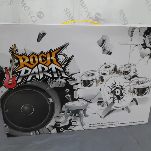 BOXED ROCK PARTY TOY DRUM KIT 