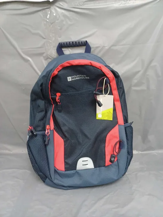 MOUNTAIN WAREHOUSE MERLIN 23L LAPTOP BACKPACK NAVY/RED