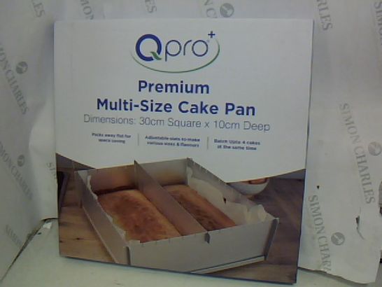 QPRO+ PREMIUM MULTI-SIZE CAKE PAN - 302M SQUARE 10CM DEEP