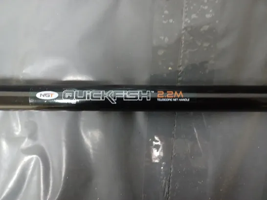 NGT QUICK FISH 2.2M TELESCOPIC NET HANDLE BLACK