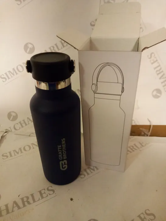 VACUUM INSULATED BOTTLE 500ML WITH COPPER LINING - POWDER COATED NAVY BLUE