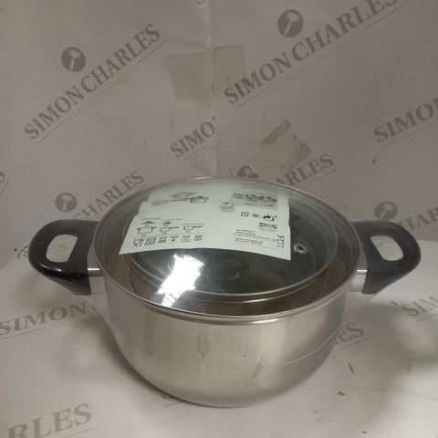 ANNONS SET OF 3 STAINLESS STEEL PANS & LID