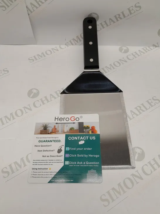 TEN BRAND NEW BOXED HERO GO STAINLESS STEEL SPATULAS