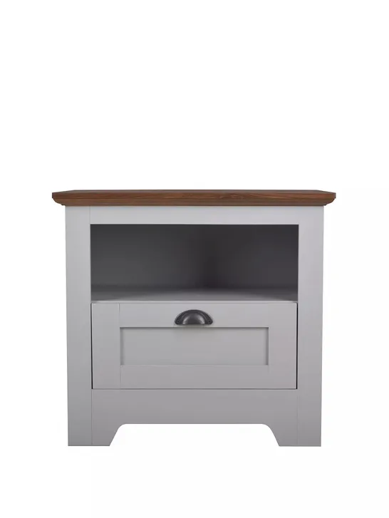 BOXED DEVON LAMP TABLE GREY - COLLECTION ONLY