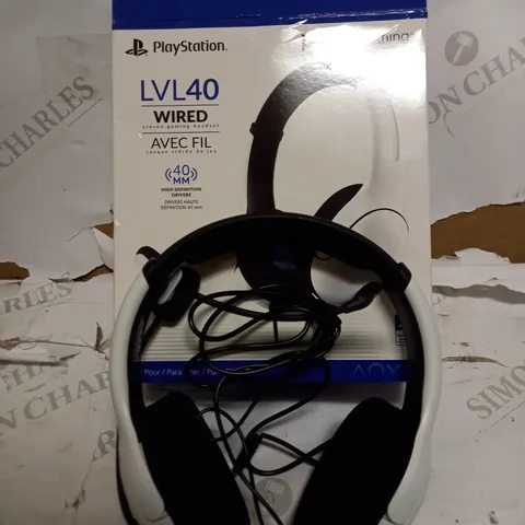 BOXED PDP GAMING LVL40 WIRED STEREO GAMING HEADSET - PLAYSTATION 5 & 4 