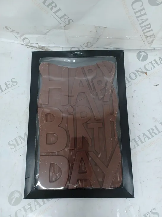 HOTEL CHOCOLATE HAPPY BIRTHDAY MILK GRAND SLAB RRP £20