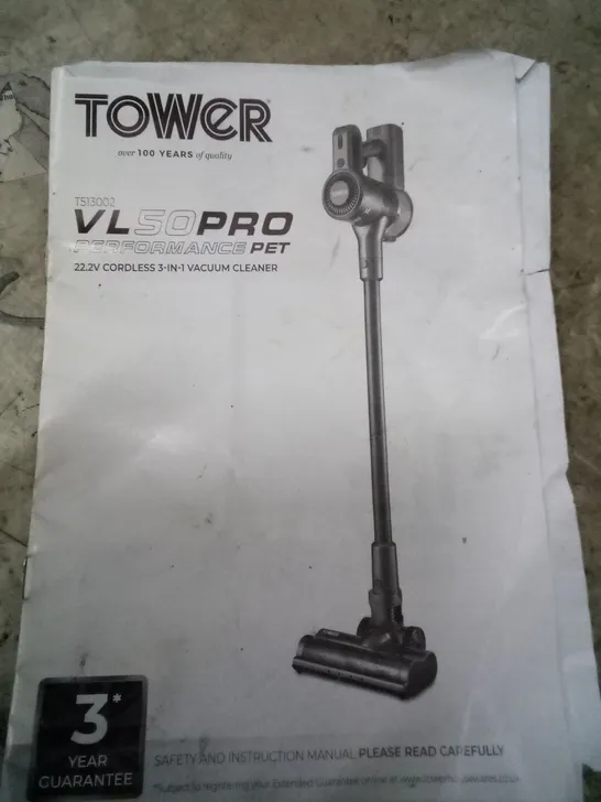 BAGGED TOWER VL50 PRO CORDLESS 3-IN-1 VACUUM CLEANER