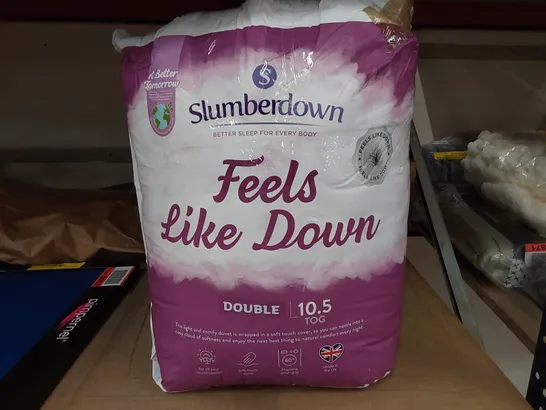 BAGGED SLUMBERDOWN FEELS LIKE DOWN 10.5 TOG DUVET // SIZE: DOUBLE (1 ITEM)