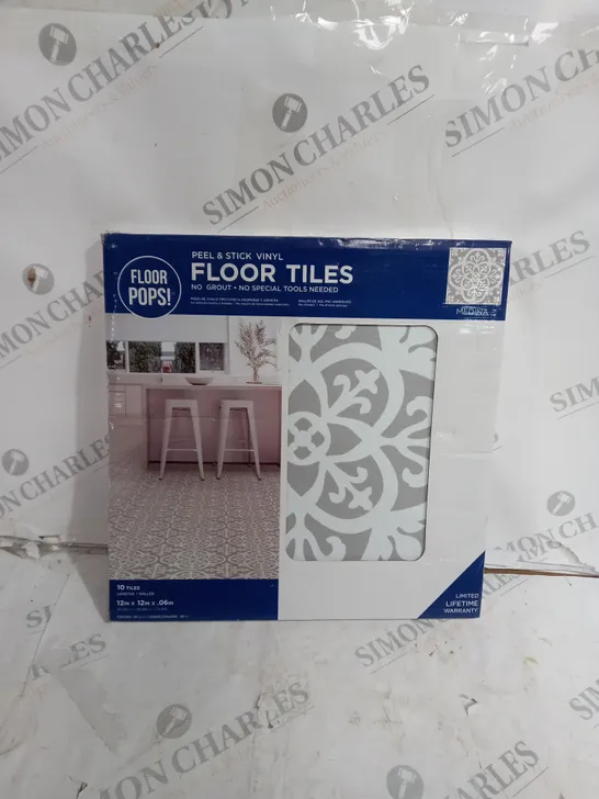 BOXED UNBRANDED FLOOR TILES MEDINA - 10 TILES - 12IN X 12IN X 0.6IN