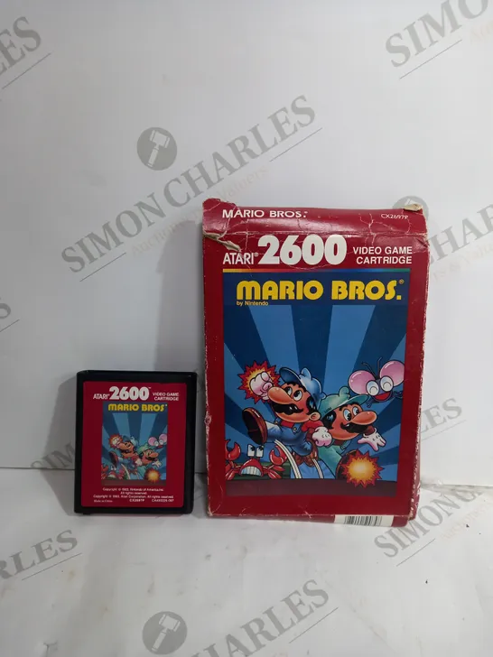 BOXED ATARI 2600 MARIO BROS VIDEO GAME CARTRIDGE 