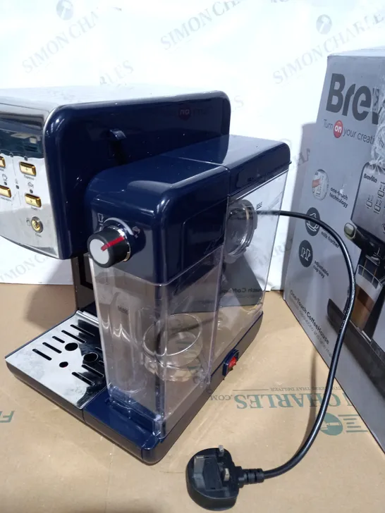 BREVILLE ONE-TOUCH COFFEEHOUSE COFFEE MACHINE - NAVY BLUE