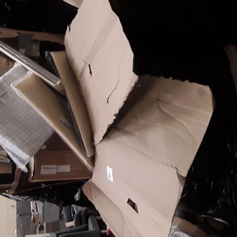 LARGE PALLET OF A SIGNIFICANT QUANTITY OF ASSORTED BRAND NEW HOUSEHOLD ITEMS TO INCLUDE DESIGNER STORAGE DRAWER ORGANISERS, DESIGNER EXERCISE MATTS, DESIGNER GREY/WHITE STAR FABRIC CUSHION ETC